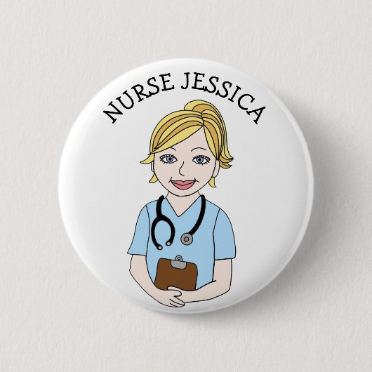 Abzeichen für personalisierte Krankenschwester Button (Vorderseite)