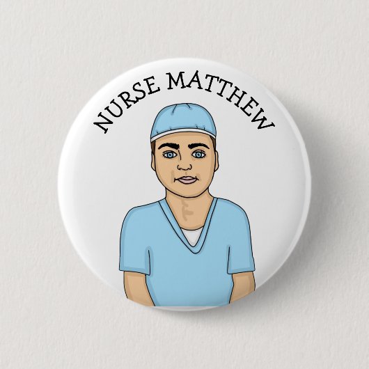 Abzeichen für personalisierte Krankenschwester Button (Vorderseite)