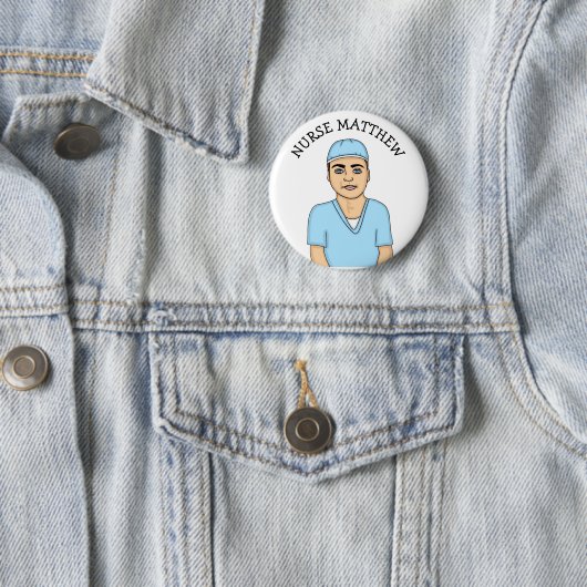 Abzeichen für personalisierte Krankenschwester Button (Beispiel)