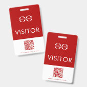 Abzeichen für personalisierte Rote Unternehmen Ausweis (Vorder- & Rückseite)