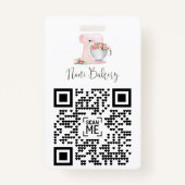 Abzeichen für QR-Code-Unternehmen Ausweis (Rückseite)