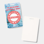 Abzeichen für Rettungsschwimmer/Wasserwacher Ausweis (Vorder- & Rückseite)