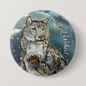 Abzeichen für Schneeleopard/Schaltfläche Button (Vorderseite)