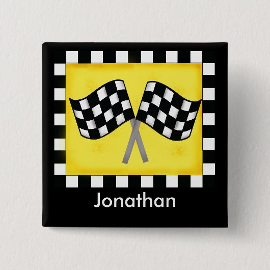 Abzeichen für Schwarz-weiße Markierungsfelder Button (Vorderseite)