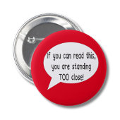 Abzeichen für soziales distanziertes Button