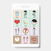 Abzeichen für tragbare Kommunikationsmodule Ausweis (Rückseite)