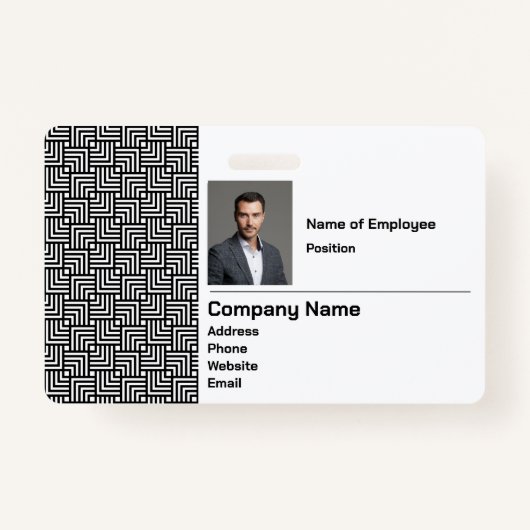 Abzeichen für Unternehmenssicherheit Ausweis (Vorderseite)