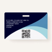 Abzeichen für unternehmensspezifische Foto-Mitarbe Ausweis (Rückseite)