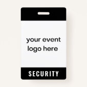 Abzeichen für Veranstaltungen des Sicherheitsteams Ausweis (Vorderseite)