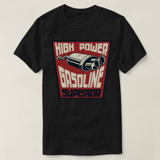 Abzeichen für Vintages Benzin T-Shirt (Design vorne)