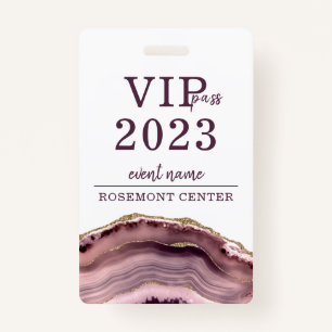 Abzeichen für VIP-Pass-Ereignisnamen Ausweis