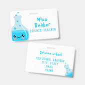 Abzeichen für Wissenschaftslehrer Ausweis (Vorder- & Rückseite)