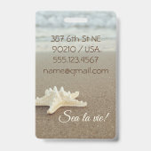 Abzeichen/Gepäckmarke Ausweis (Rückseite)