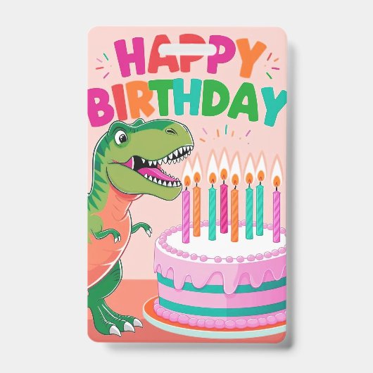 Abzeichen Happy Birthday für Kinder Ausweis (Vorderseite)
