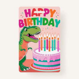 Abzeichen Happy Birthday für Kinder Ausweis