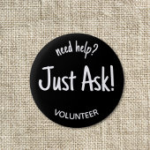 Abzeichen "Hilfe für Freiwillige" gefragt Button