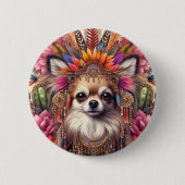 Abzeichen Hübsche mexikanische Chihuahua-Mode Button (Vorderseite)