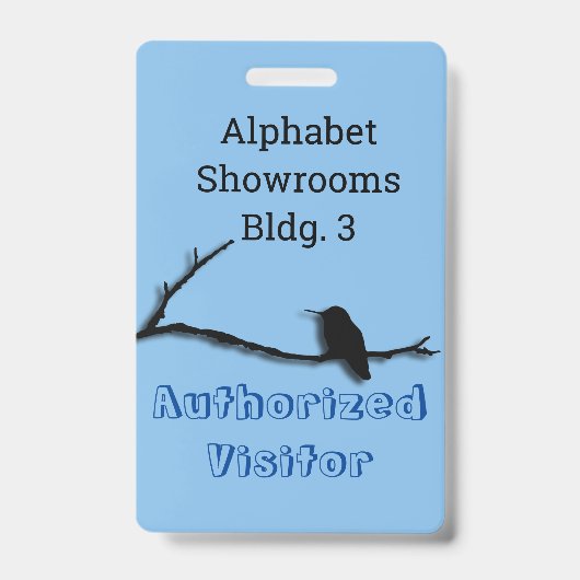 Abzeichen - Hummingbird am Zweig Ausweis (Vorderseite)