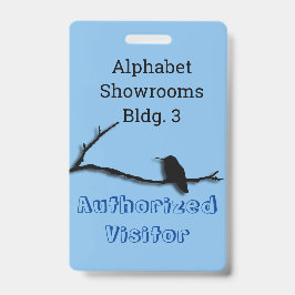 Abzeichen - Hummingbird am Zweig Ausweis