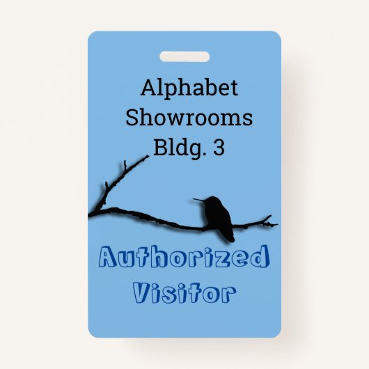 Abzeichen - Hummingbird am Zweig Ausweis (Vorderseite)