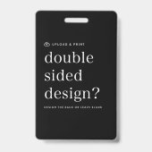 Abzeichen-ID für die Entwurfshochladung Ausweis (Rückseite)