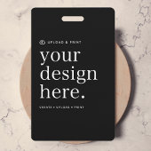 Abzeichen-ID für die Entwurfshochladung Ausweis