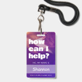 Abzeichen-ID-Vorlage Ausweis (Front with Lanyard)