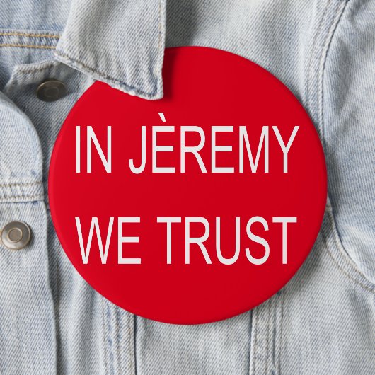 Abzeichen Jeremy Corbyn Arsène Button (Beispiel)