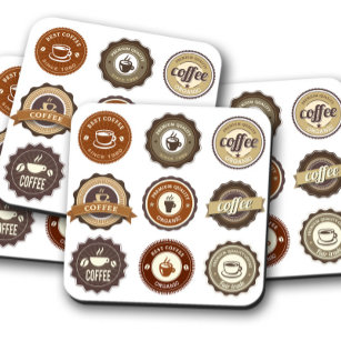 Abzeichen   Kaffee Cork Untersetzer Set