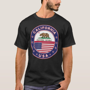 Abzeichen Kalifornien T-Shirt