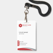Abzeichen-Karte für vertikale Busse Ausweis (Vorderseite mit Lanyard)