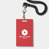 Abzeichen-Karte für vertikale Busse Ausweis (Rückseite mit Lanyard)