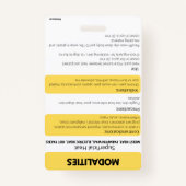 Abzeichen-Kartenverweis (Hot/Cold) Ausweis (Vorderseite)