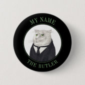 Abzeichen-KATASTENbezeichnung BUTLER Schaltfläche Button (Vorderseite)