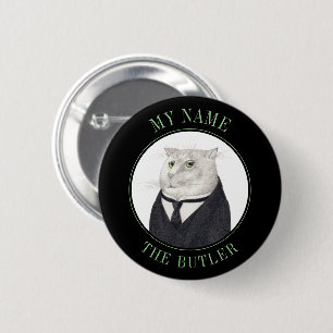 Abzeichen-KATASTENbezeichnung BUTLER Schaltfläche Button
