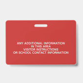 Abzeichen - Kinderschulen - KANN FARBE AUSSTELLEN Ausweis (Rückseite)