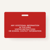 Abzeichen - Kinderschulen - KANN FARBE AUSSTELLEN Ausweis (Rückseite)