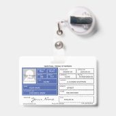 Abzeichen "Kriminalstopper" Ausweis (Rückseite mit einziehbar)