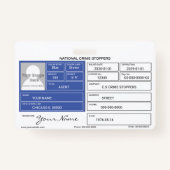 Abzeichen "Kriminalstopper" Ausweis (Rückseite)