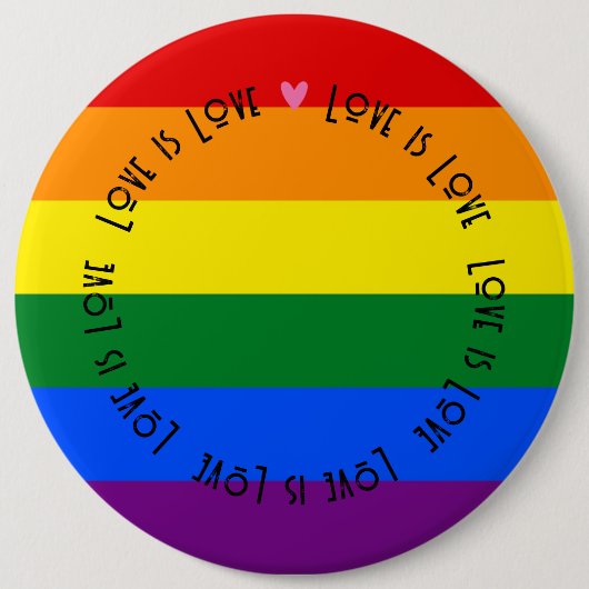 Abzeichen - LGBT-Liebe ist die Schaltfläche Liebe- Button (Vorderseite)