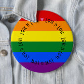 Abzeichen - LGBT-Liebe ist die Schaltfläche Liebe- Button (Beispiel)
