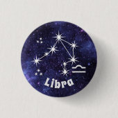 Abzeichen Libra, Abzeichen des Horoskop Zodiac Button (Vorderseite)