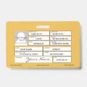 Abzeichen Logistik Ausweis (Rückseite)