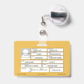 Abzeichen Logistik Ausweis (Rückseite mit Ausziehbar)