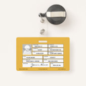 Abzeichen Logistik Ausweis (Rückseite mit Rechteck)