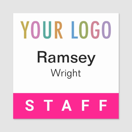 Abzeichen-Logo-Platz-Button für Veranstaltungen in Namensschild (Vorderseite)