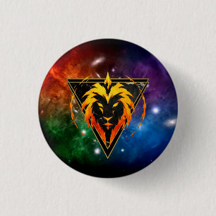 Abzeichen Löwe Zodiaque Geschenk Astrologie Button