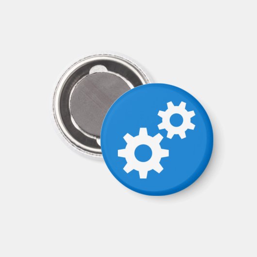 Abzeichen Magnet - Gears (Vorderseite/Rückseite)