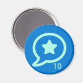 Abzeichen Magnet - Lob 10 (Vorderseite/Rückseite)