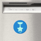 Abzeichen Magnet - Medaille 10 (In Situ (Geschirrspüler))